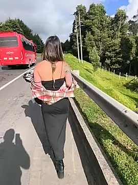VALELUXX - Show tits on the road 🔥😈🎃