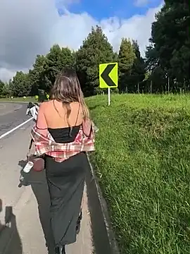 VALELUXX - Show tits on the road 🔥😈🎃