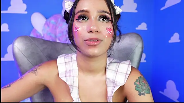 Foxy_samy - destroyed make up with sloppy saliva