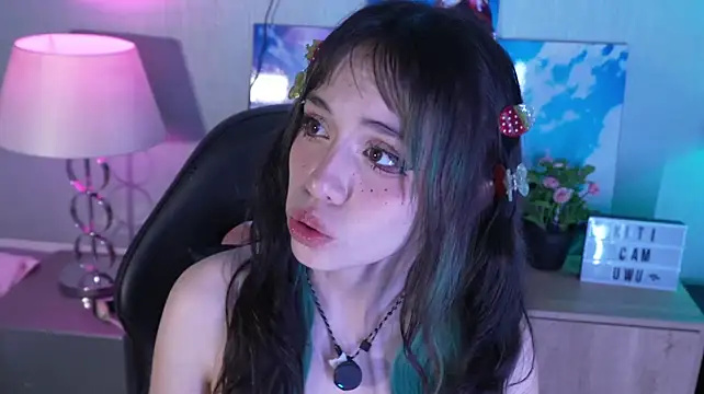 Kitticam - blowjob+saliva and slap face 💦