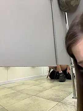 Sukidaa - Anal tease both near urinals on knees