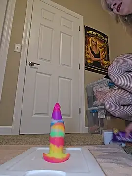 AmethystFoxx - Stretch ass w/ thickest realistic dildo