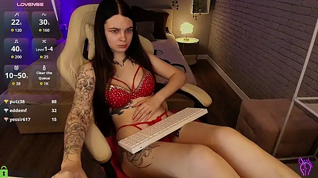 Mihcela_Furett - Dildo between boobs