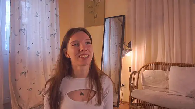 MarinSabine - Eye contact + playing with my hair