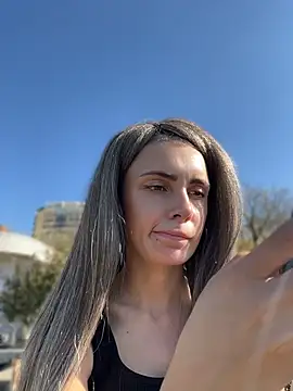 SandraCarter - Play with nipples in park