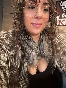 Choco__latte - Move panties + pinch pussy lips in kfc
