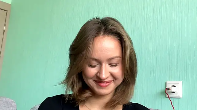 LindaPlavnik - Touching your chest close to the camera