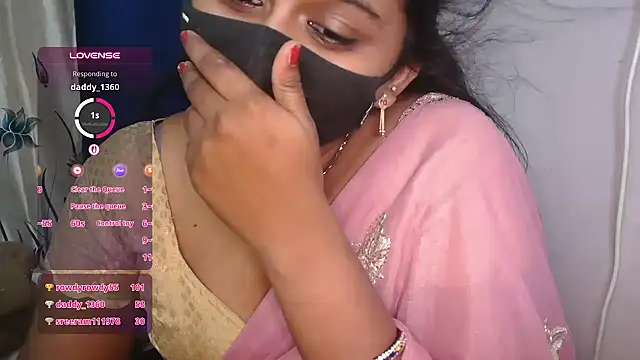 Pavani-Darling - ice on boobs in 5 mins