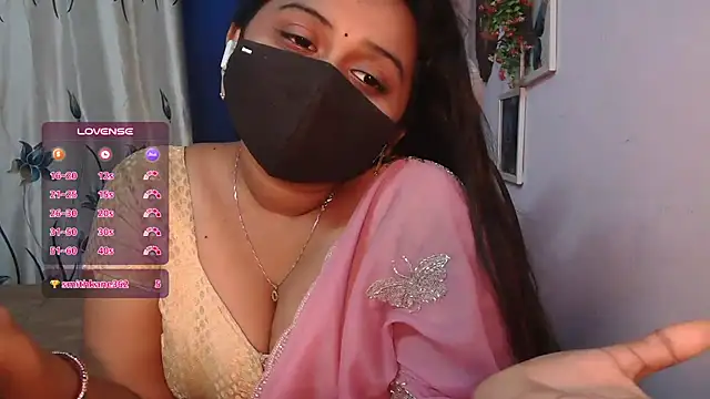 Pavani-Darling - ice on boobs in 5 mins