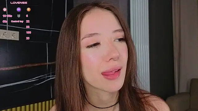 Tinyanie - Squeez tits palying with my pink pipples