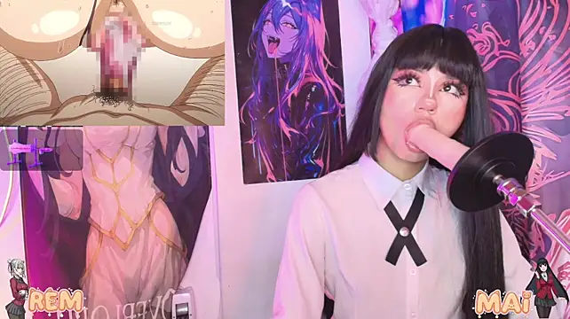 Mai-- - masturbation on with breasts😈