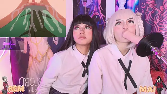 Mai-- - scissors between Mai and Rem🥵🥵