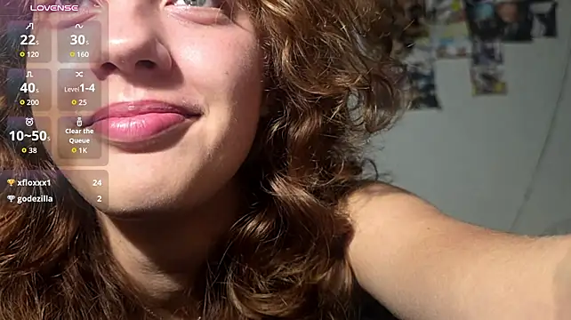 GiannaBirrueta - stroking with finger from belly to pussy