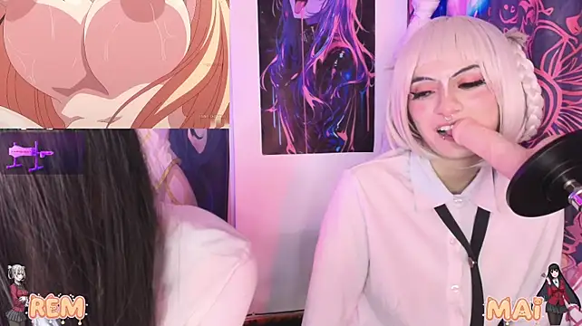 Mai-- - scissors between Mai and Rem🥵🥵
