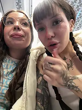 Babydolll - SOPHIE PUT FACE IN TITS AMELIA IN TRAM