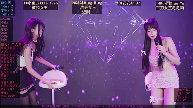 GuaiGuai616 - 完成目标 奖励安安脱掉上衣内衣裙摆+个人性感舞蹈