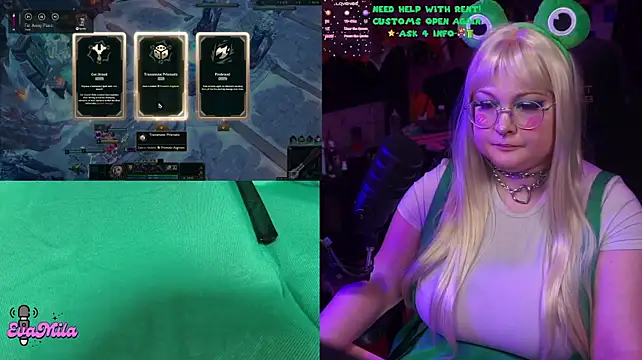 Evamila - boobs out