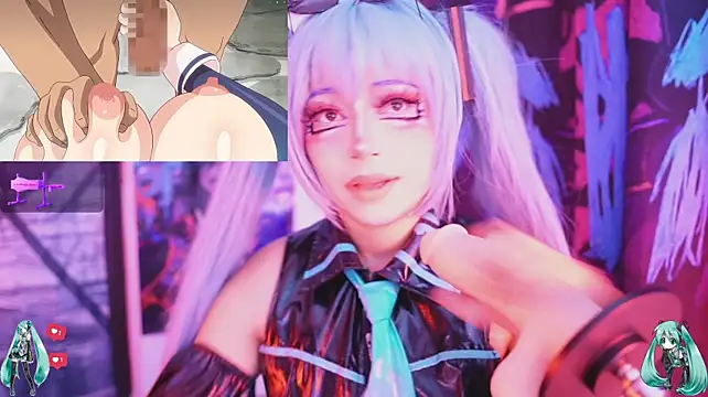 Soffy_garcia - spit+ahegao on Miku's tits 😻