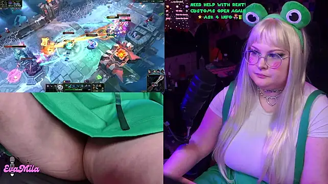 Evamila - boobs out