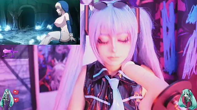 Soffy_garcia - spit+ahegao on Miku's tits 😻