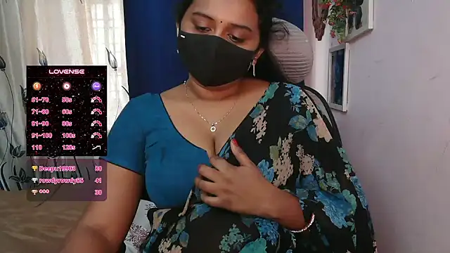 Pavani-Darling - ice on boobs in 5 mins