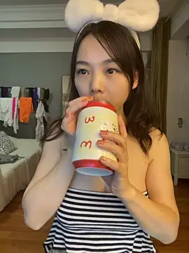 Asagirl - 佩戴狐狸尾巴和兔尾aring a fox tail