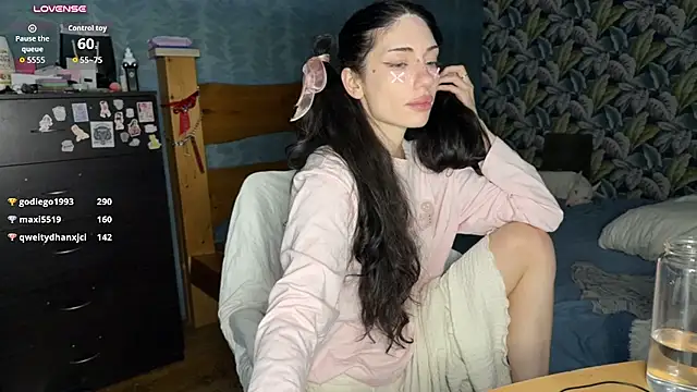 Milkassi_li - sheer dress worn with nothing underneath