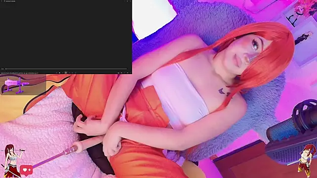 Kimiko-- - play fingers on Erza pussy doggy style