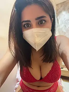 AngelPihu_India - Full Nude Show In Public With Mask