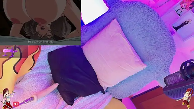 Kimiko-- - play fingers on Erza pussy doggy style🥵