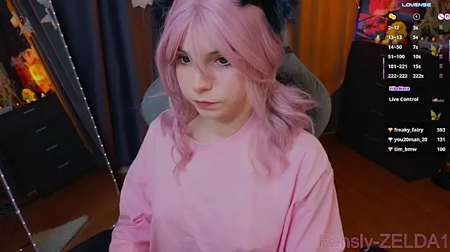Zelda_1 - dildo between tits