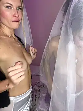 AngelMiaM - BJ 2 dildos in pussys naked