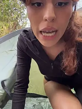 Katee_Jones - Finger my pussy whispering 🏕 a tent