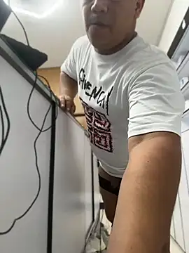 Patricio_02 - masturbating and spitting on the cock