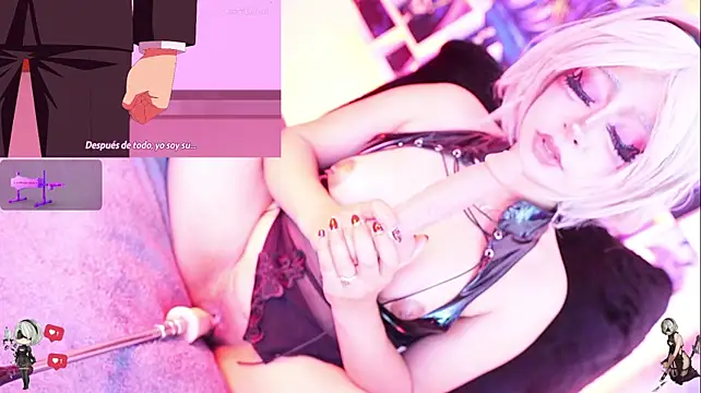 Soffy_garcia - Put gag and nipple shields on Nier🤤