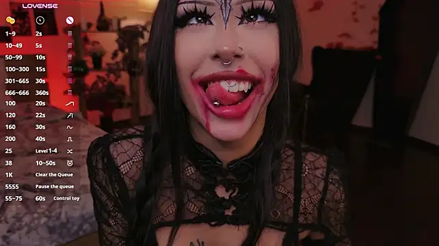Venomeowww__ - ahegao with drool on tits