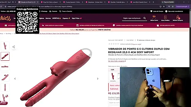 Batdomme - brinquedo novo - double dildo