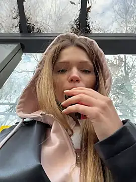 StreetSquirt - play with nipples under top in public