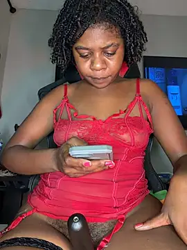 Ebony_Queeenx - Fuck pussy with toy+squirtx2