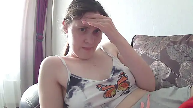 LanaLive - Hands under top, touch my boobs
