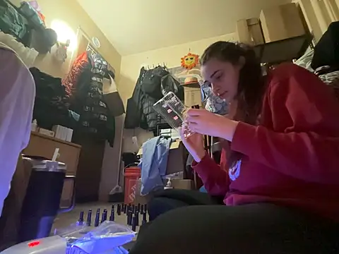 Snowbunnycake_131 - Pink/blue dildo in pussy group show 60tk