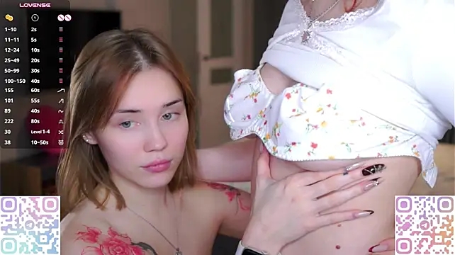 SofiaSantora - Alice pinches Adel nipples + sweet moans