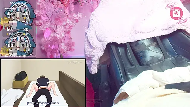 MilkyXSakura - Ctr 6 min machine + boobs out 🦈