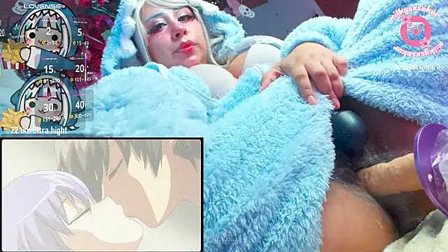 MilkyXSakura - Ctr 6 min machine + boobs out 🦈