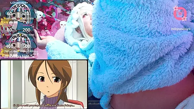 MilkyXSakura - Ctr 6 min machine + boobs out 🦈