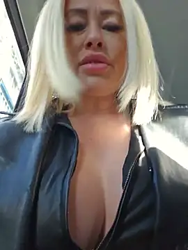 MILFBARBY - Suck dildo in piblic place