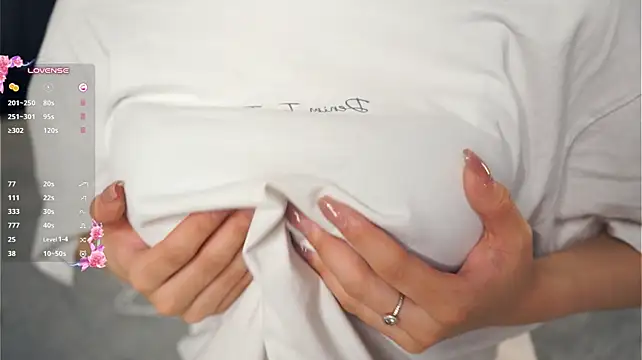 CourtneyBasbas - a gentle touch on my boobs