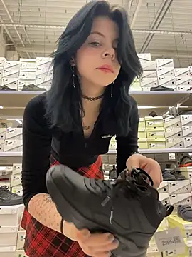LishuMeow - pull aside panties string between aisles
