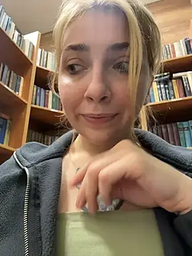 Sunny___Bunny - Fingering pussy in library