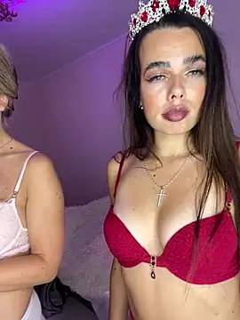 AngelMiaM - BJ 2 dildos in pussys naked